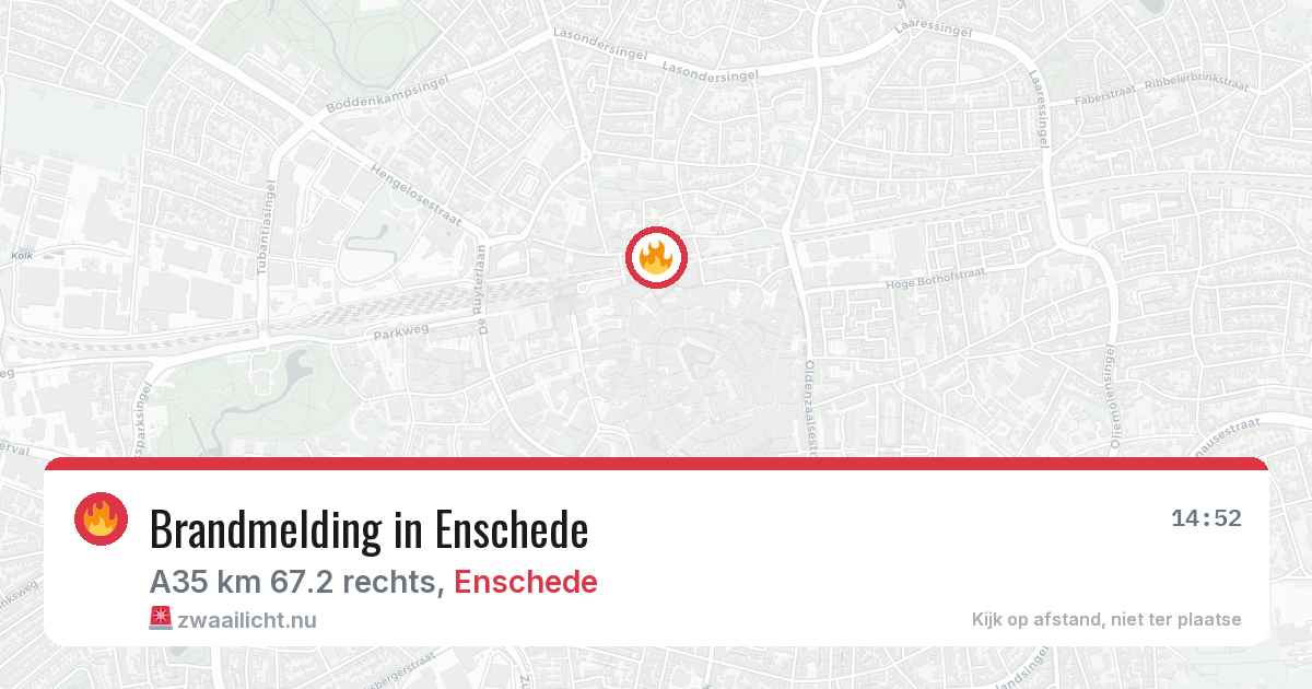 Brandmelding in Enschede — 24 jul 2026
