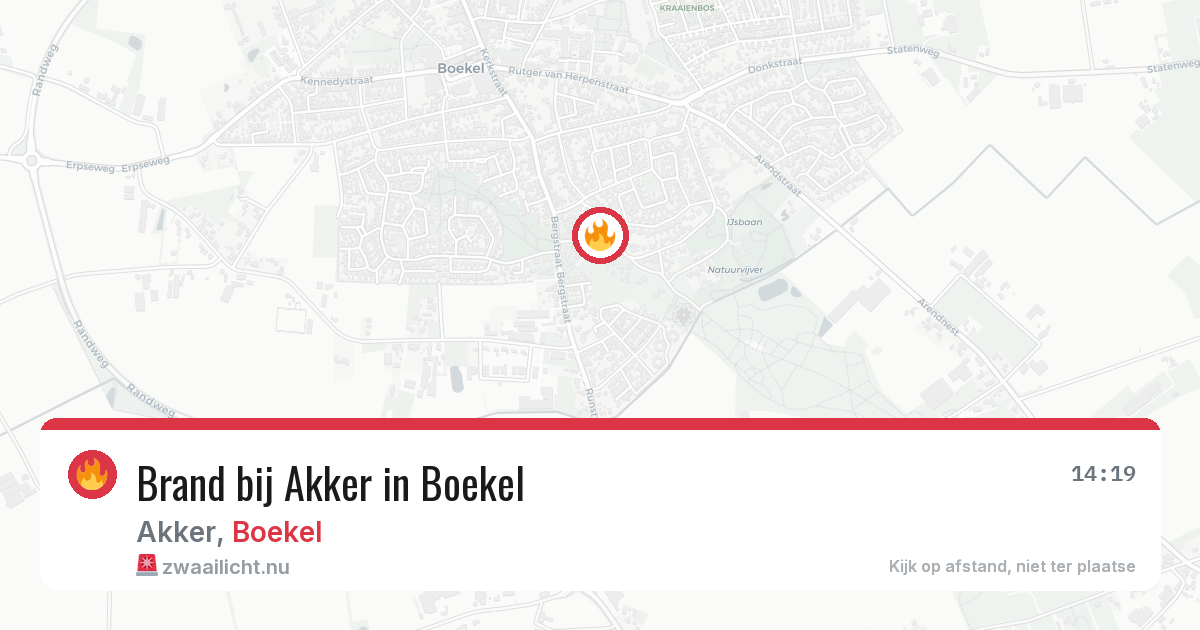 Brand bij Akker in Boekel — 20 jul 2026