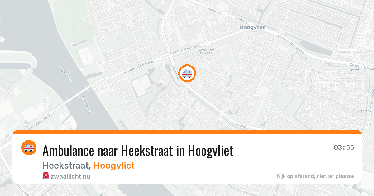 Ambulance naar Heekstraat in Hoogvliet — 4 jun 2026
