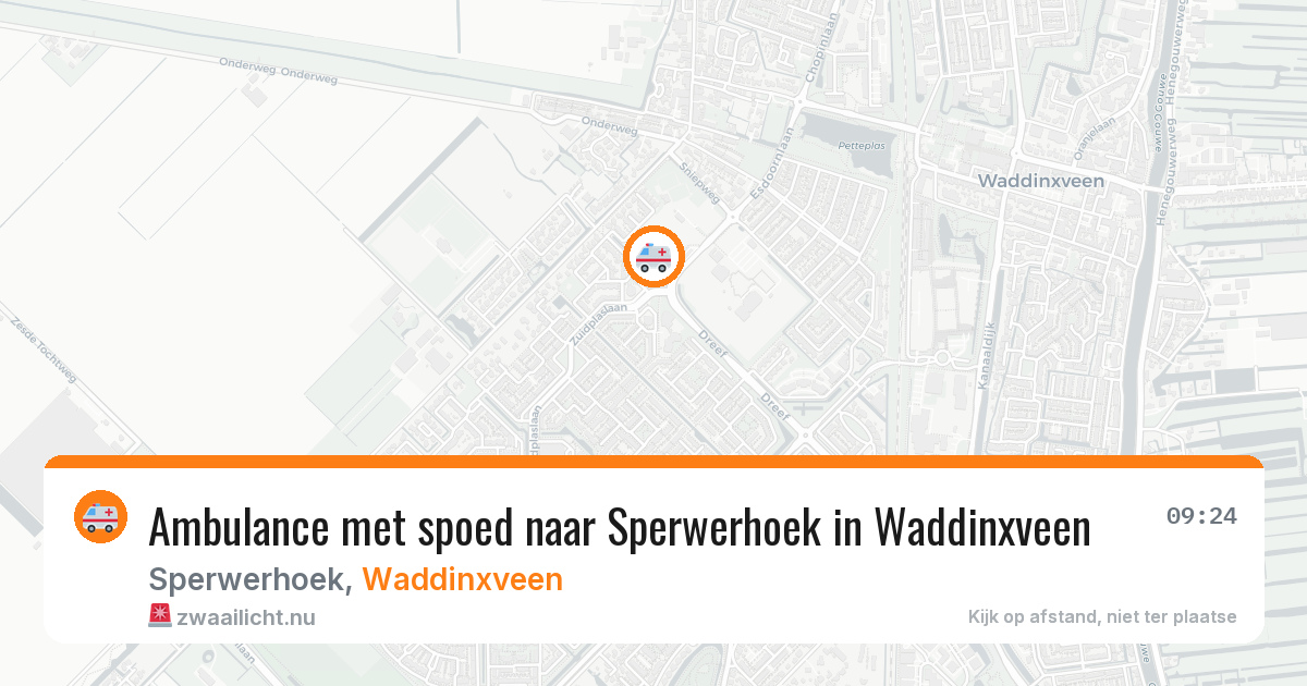 Ambulance met spoed naar Sperwerhoek in Waddinxveen — 20 jan 2026