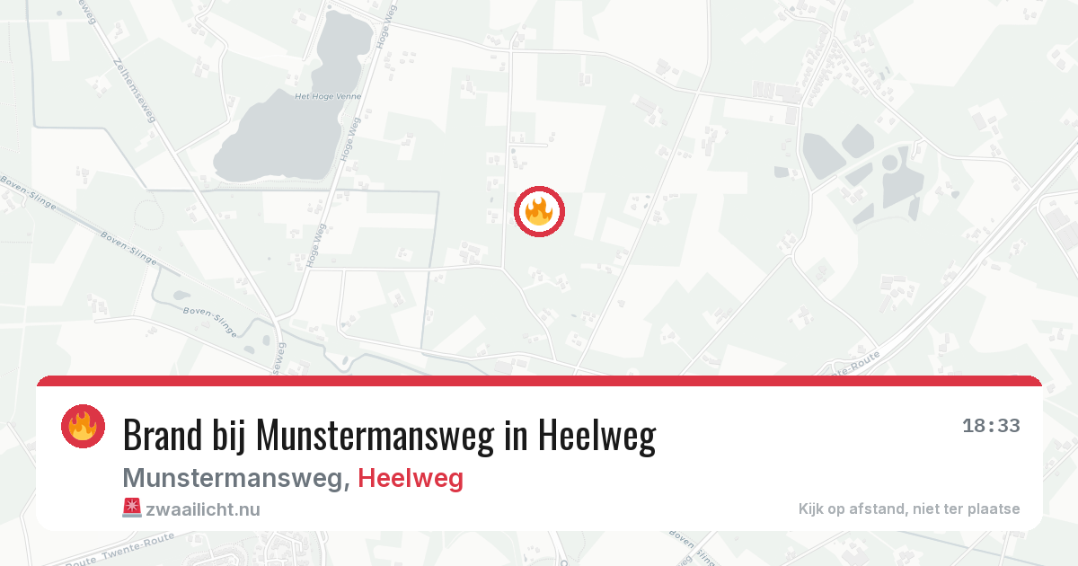 Brand bij Munstermansweg in Heelweg — 29 mei 2026