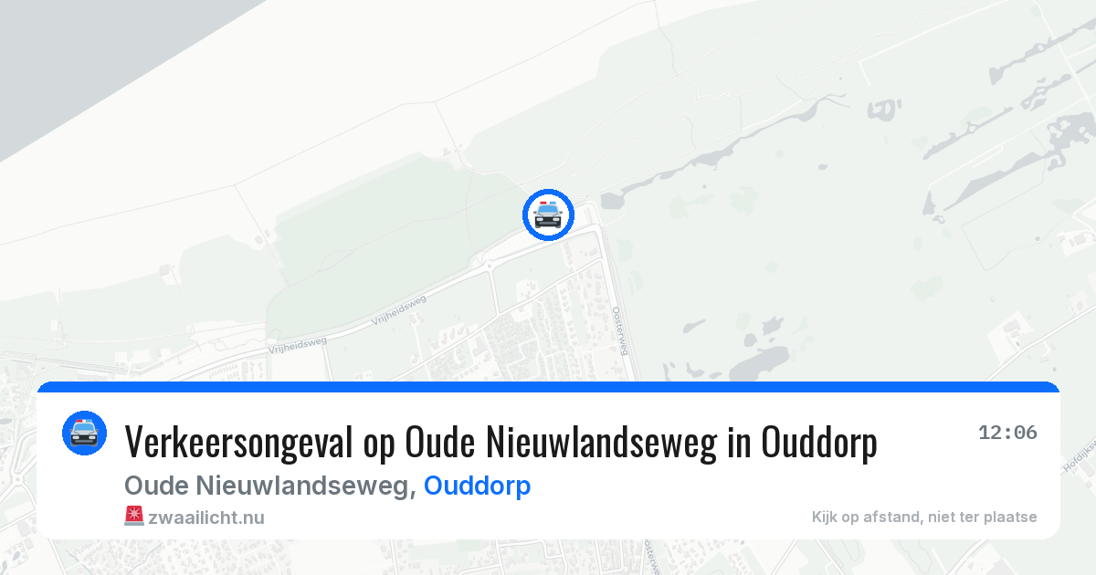 Verkeersongeval op Oude Nieuwlandseweg in Ouddorp — 30 mei 2026