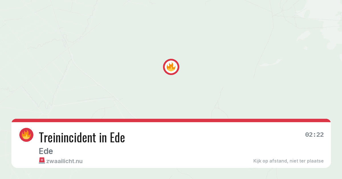 Treinincident in Ede — 23 mei 2026