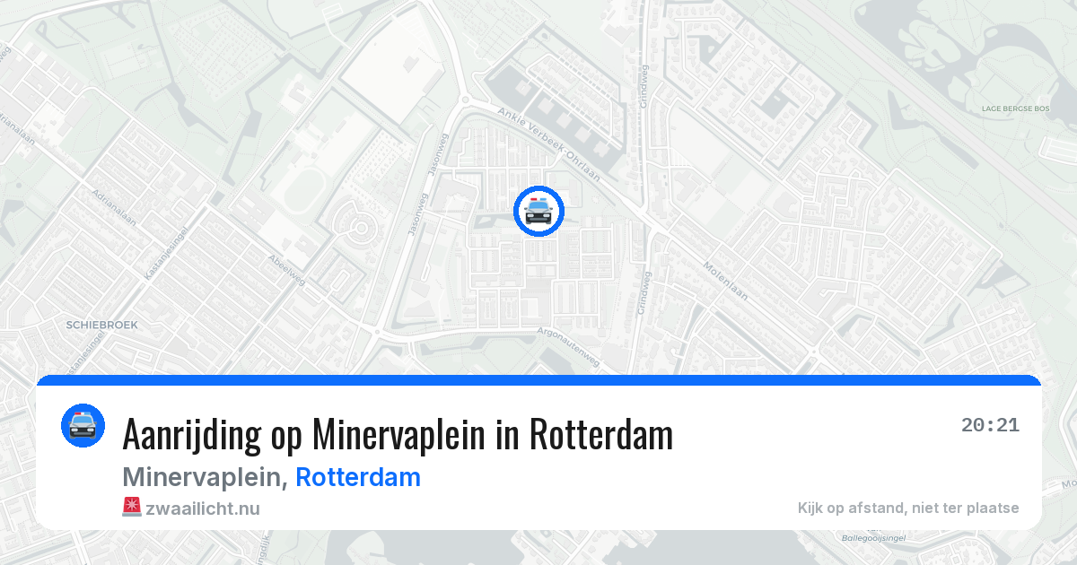 Aanrijding op Minervaplein in Rotterdam — 25 jul 2026