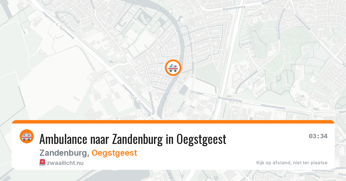 Ambulance naar Zandenburg in Oegstgeest — 24 jul 2026