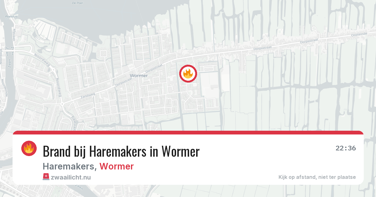 Brand bij Haremakers in Wormer — 21 mei 2026