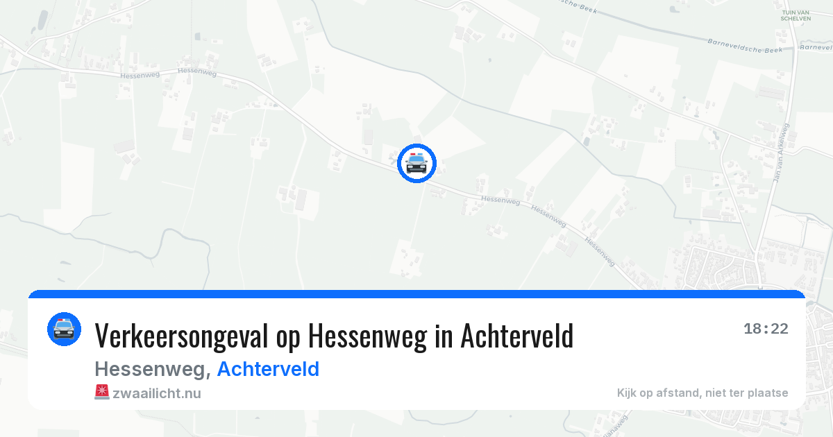 Verkeersongeval op Hessenweg in Achterveld — 13 mei 2026