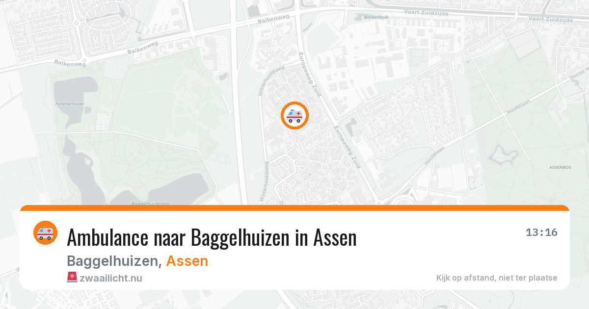 Ambulance naar Baggelhuizen in Assen — 4 apr 2026