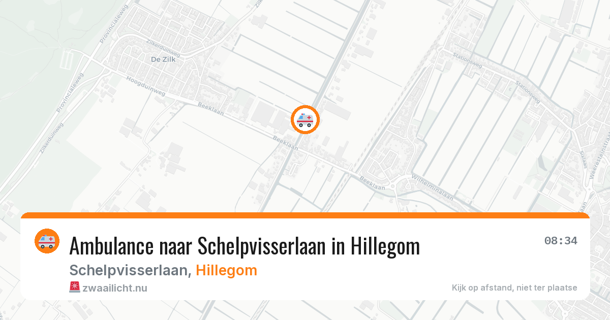 Ambulance naar Schelpvisserlaan in Hillegom — 12 jul 2026