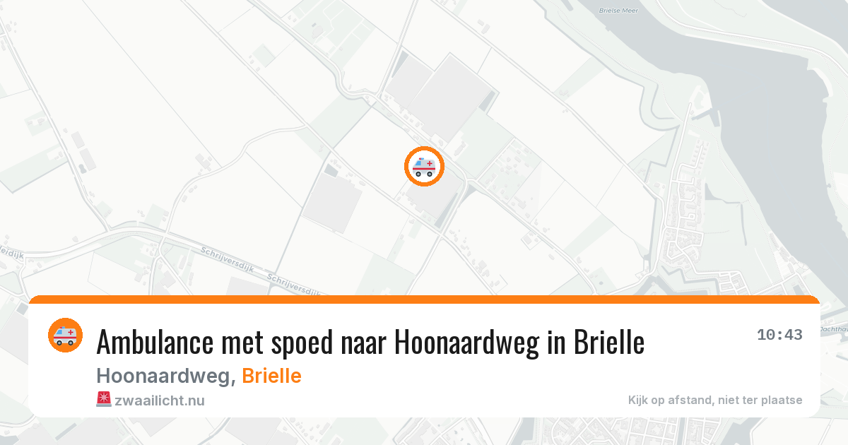 Ambulance met spoed naar Hoonaardweg in Brielle — 5 jun 2026