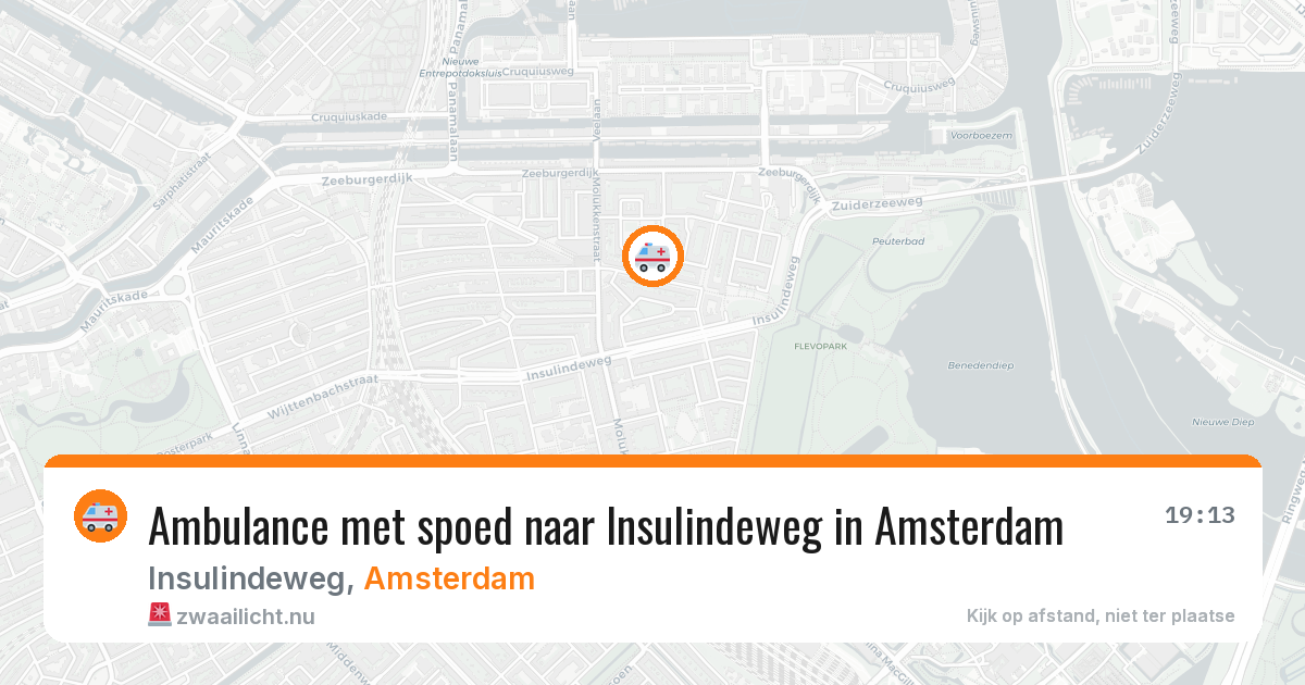 Ambulance met spoed naar Insulindeweg in Amsterdam — 26 mei 2026