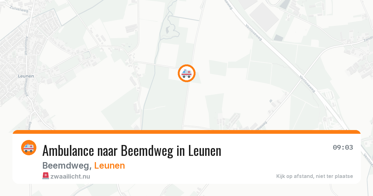 Ambulance naar Beemdweg in Leunen — 27 jun 2026