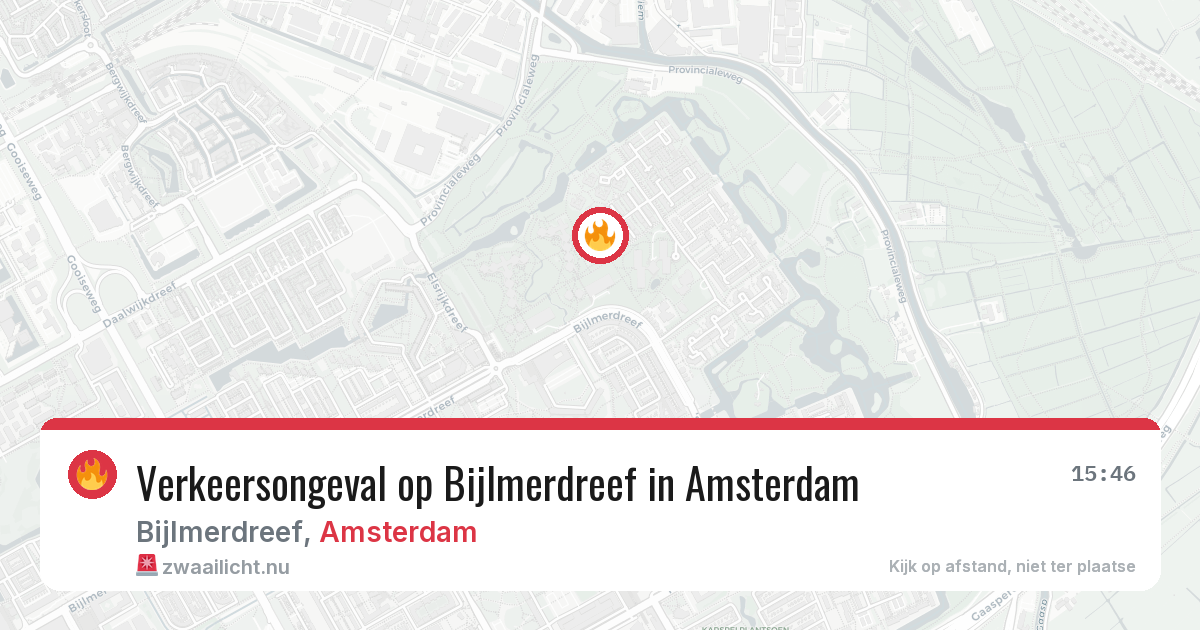 Verkeersongeval op Bijlmerdreef in Amsterdam — 10 mei 2026