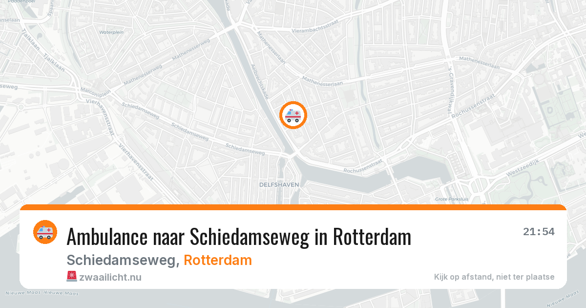 Ambulance naar Schiedamseweg in Rotterdam — 24 mrt 2026