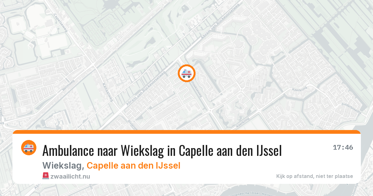 Ambulance naar Wiekslag in Capelle aan den IJssel — 7 mei 2026