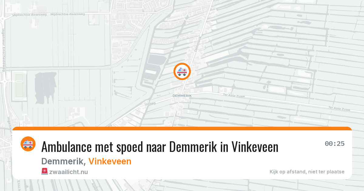 Ambulance met spoed naar Demmerik in Vinkeveen — 22 mei 2026