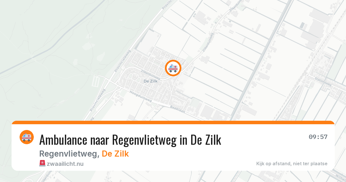Ambulance naar Regenvlietweg in De Zilk — 15 mei 2026