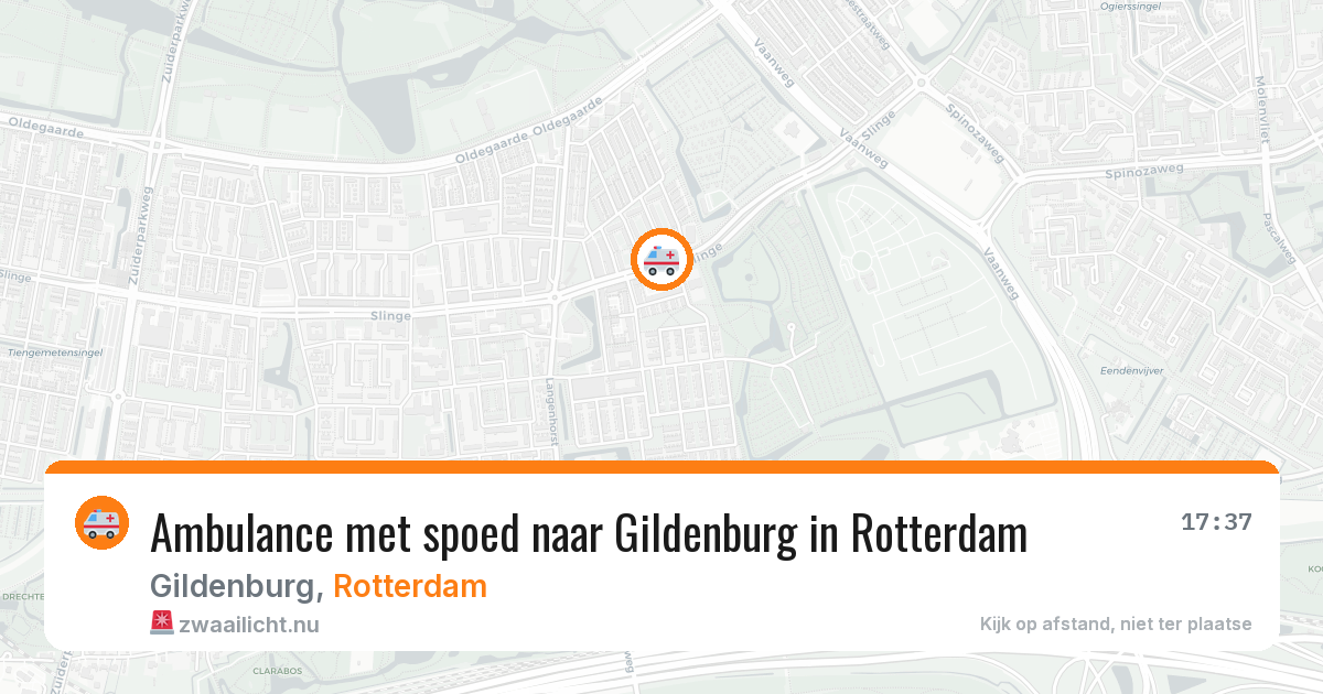 Ambulance met spoed naar Gildenburg in Rotterdam — 1 jun 2026