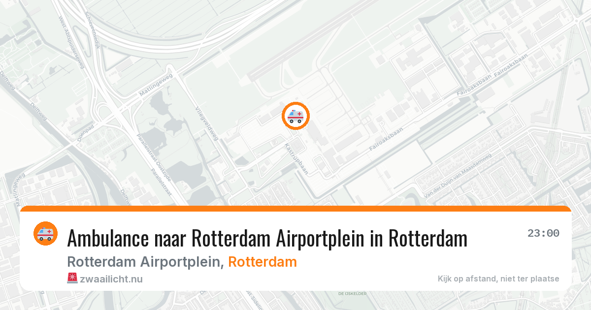 Ambulance naar Rotterdam Airportplein in Rotterdam — 22 jul 2026