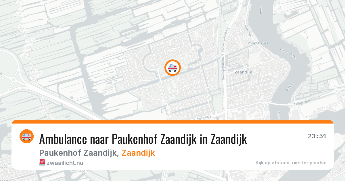 Ambulance naar Paukenhof Zaandijk in Zaandijk — 8 mrt 2026