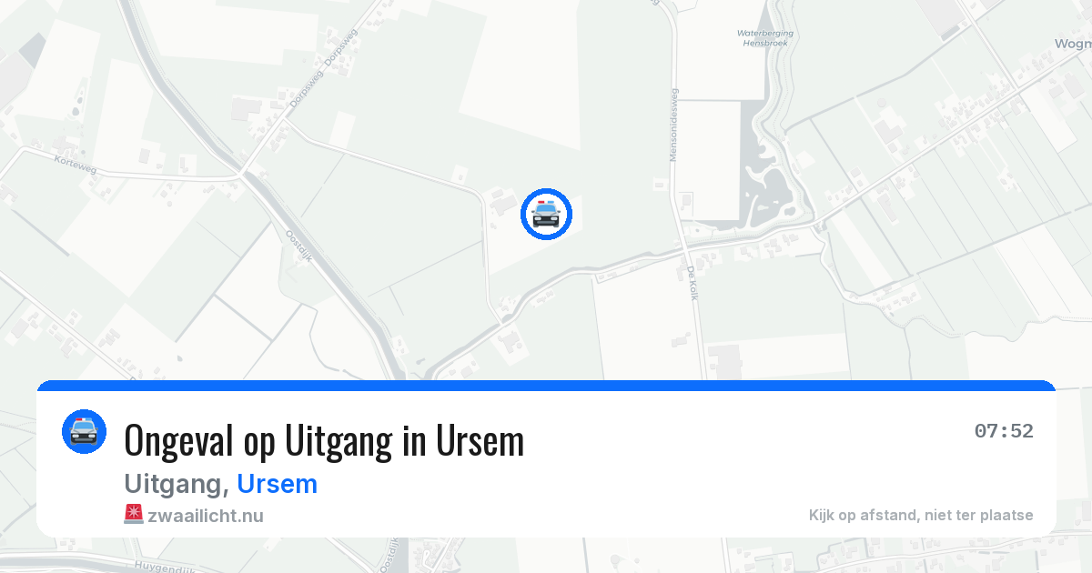 Ongeval op Uitgang in Ursem — 23 apr 2026