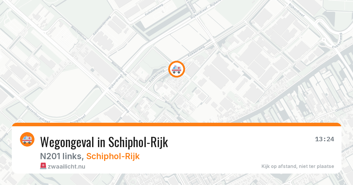 Wegongeval in Schiphol-Rijk — 12 mrt 2026