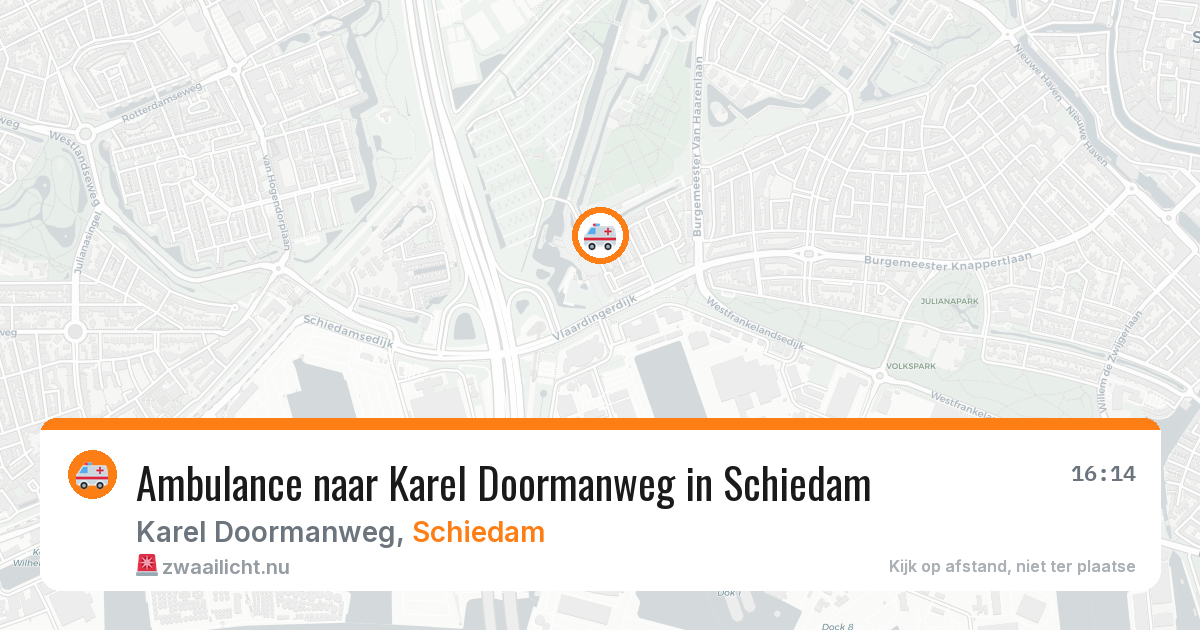 Ambulance naar Karel Doormanweg in Schiedam — 5 mei 2026