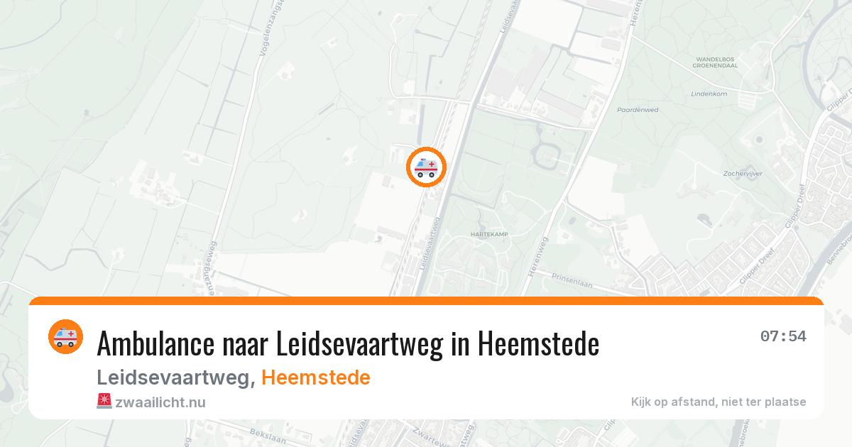 Ambulance naar Leidsevaartweg in Heemstede — 21 jul 2026