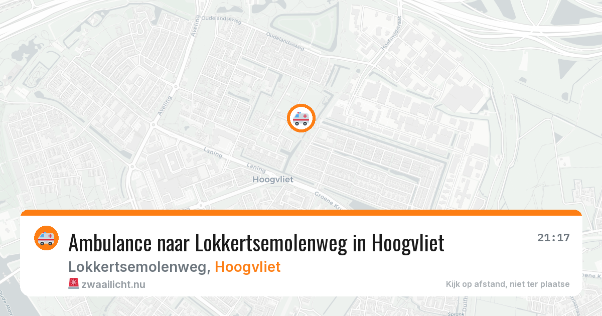 Ambulance naar Lokkertsemolenweg in Hoogvliet — 12 jul 2026