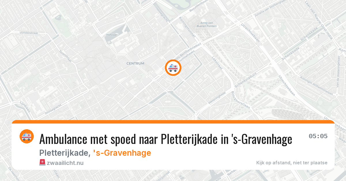 Ambulance met spoed naar Pletterijkade in 's-Gravenhage — 9 jun 2026