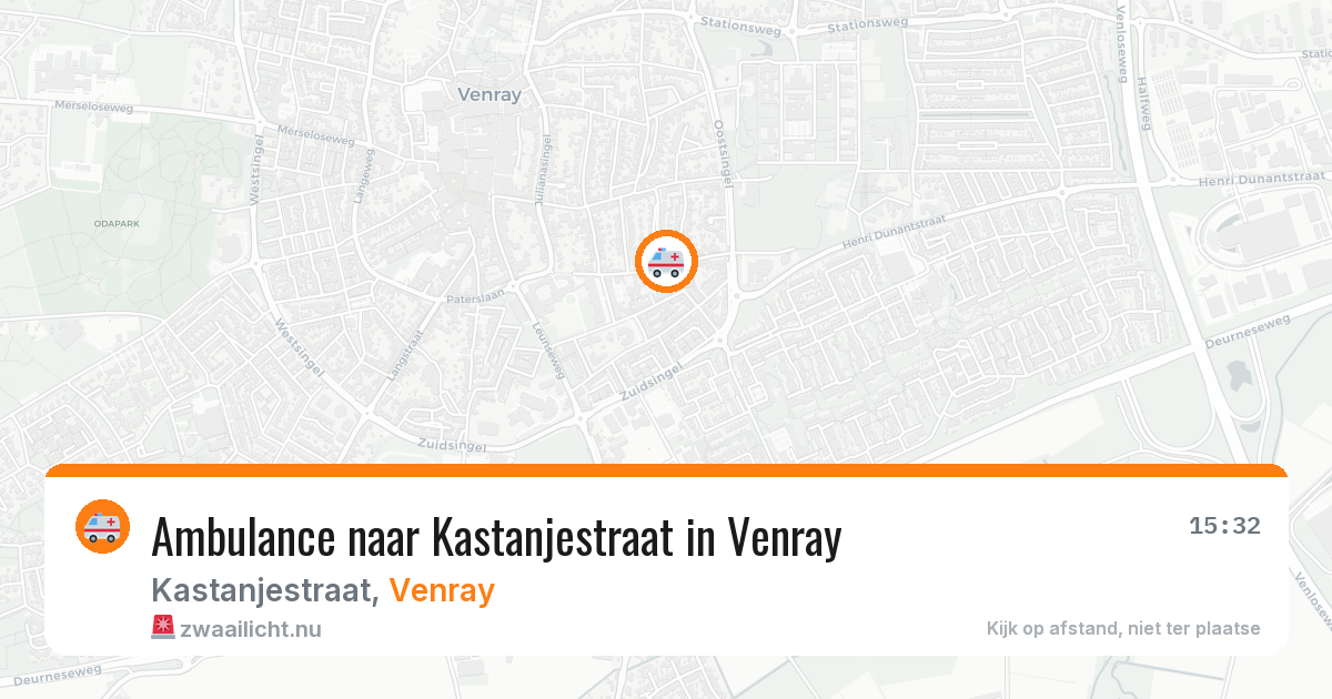 Ambulance naar Kastanjestraat in Venray — 11 mrt 2026