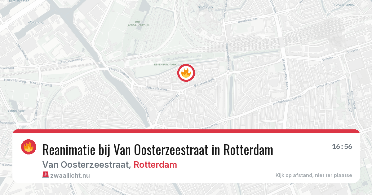 Reanimatie bij Van Oosterzeestraat in Rotterdam — 19 jul 2026
