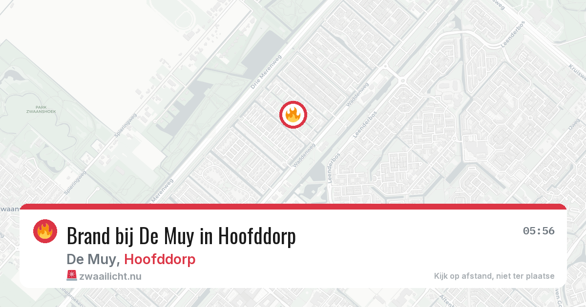 Brand bij De Muy in Hoofddorp — 6 jun 2026