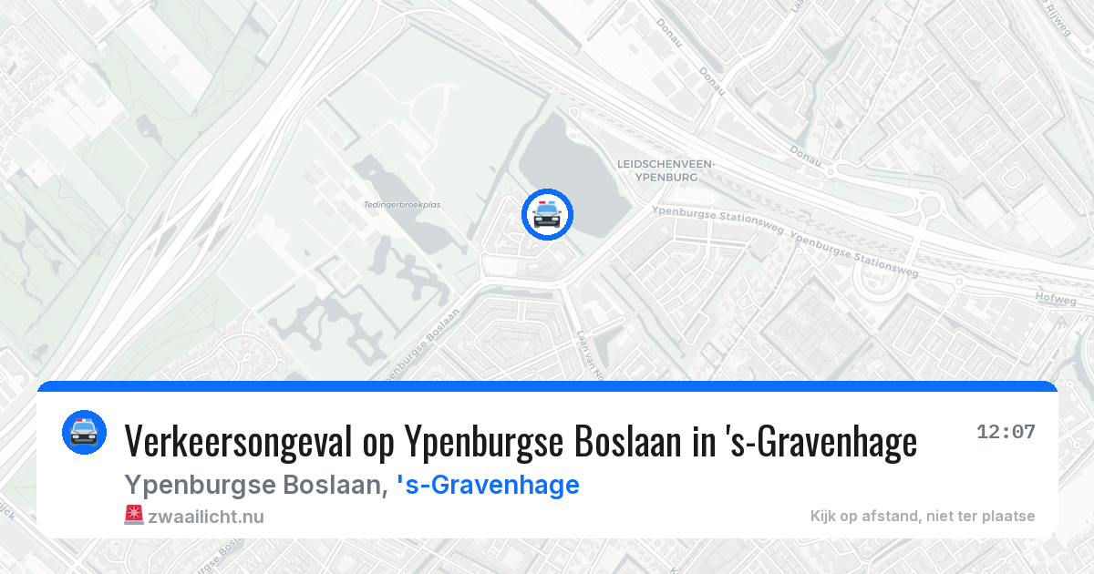 Verkeersongeval op Ypenburgse Boslaan in 's-Gravenhage — 15 jul 2026