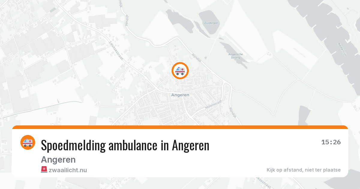 Spoedmelding ambulance in Angeren — 4 apr 2026