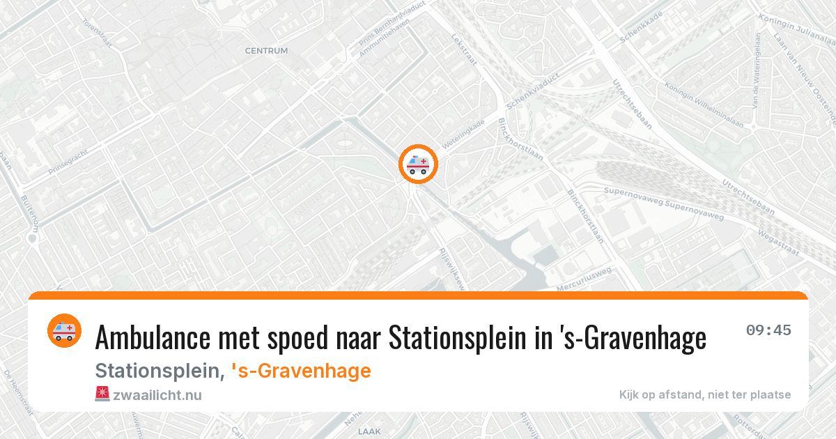 Ambulance met spoed naar Stationsplein in 's-Gravenhage — 31 jan 2026