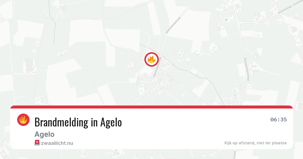 Brandmelding in Agelo — 21 feb 2026