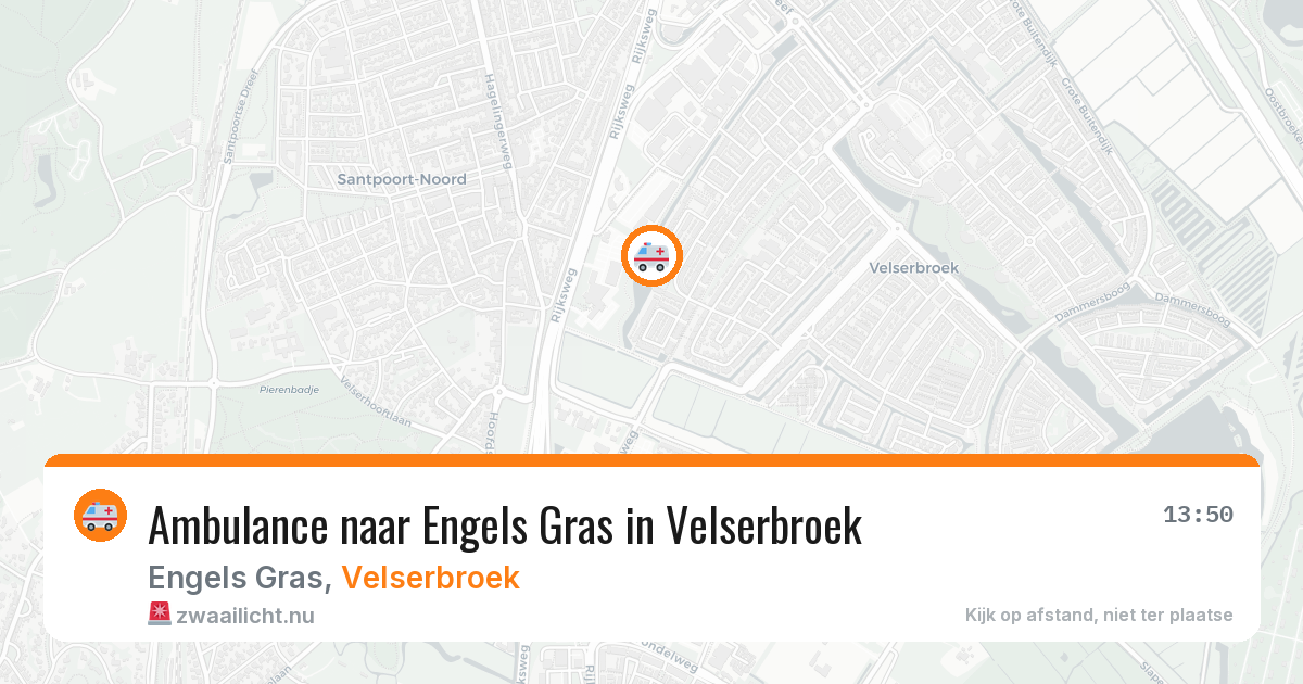 Ambulance naar Engels Gras in Velserbroek — 12 jul 2026