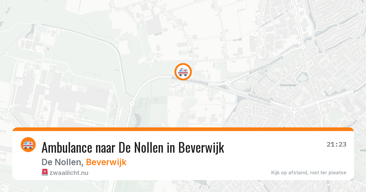 Ambulance naar De Nollen in Beverwijk — 24 jul 2026