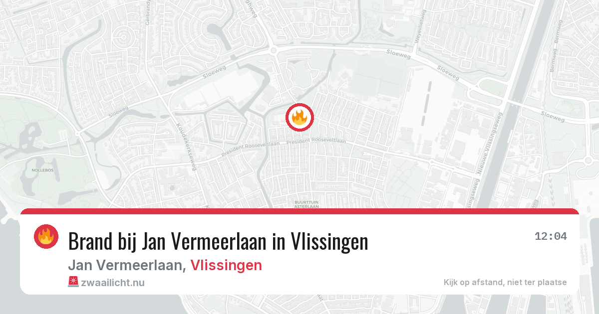 Brand bij Jan Vermeerlaan in Vlissingen — 13 mei 2026