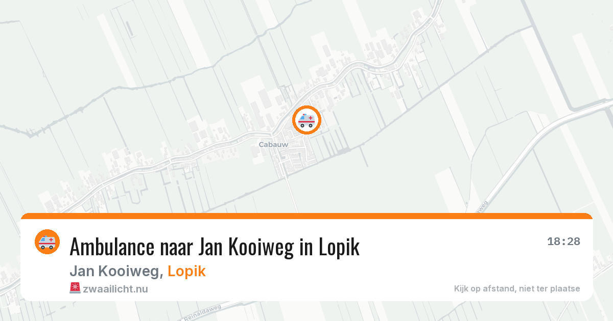 Ambulance naar Jan Kooiweg in Lopik — 22 jul 2026