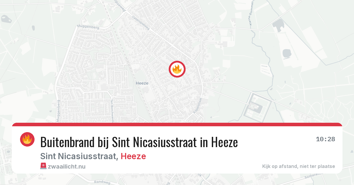 Buitenbrand bij Sint Nicasiusstraat in Heeze — 28 mei 2026