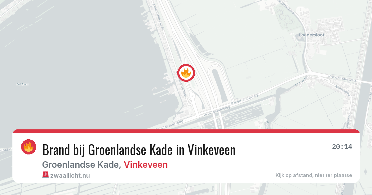 Brand bij Groenlandse Kade in Vinkeveen — 29 mei 2026