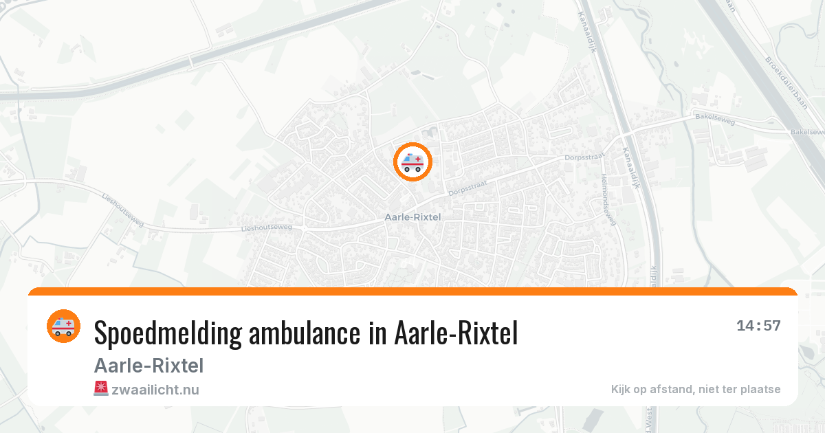 Spoedmelding ambulance in Aarle-Rixtel — 30 jun 2026