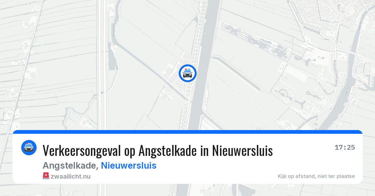 Verkeersongeval op Angstelkade in Nieuwersluis — 25 jun 2026
