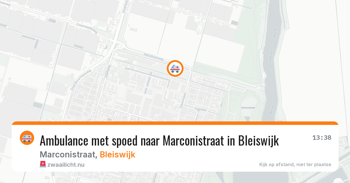 Ambulance met spoed naar Marconistraat in Bleiswijk — 7 mei 2026