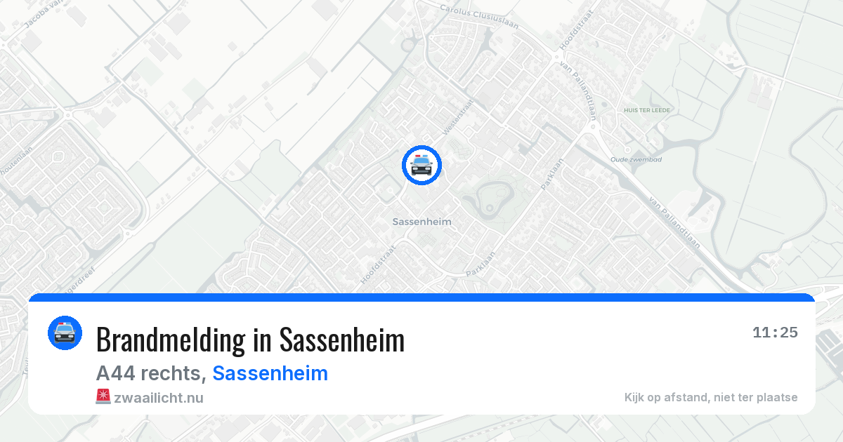 Brandmelding in Sassenheim — 10 jul 2026