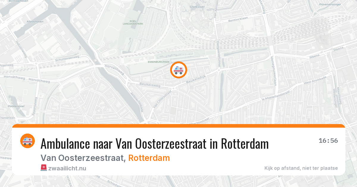 Ambulance naar Van Oosterzeestraat in Rotterdam — 19 jul 2026