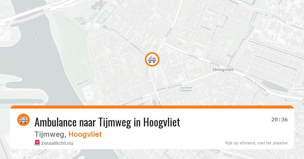 Ambulance naar Tijmweg in Hoogvliet — 26 jul 2026