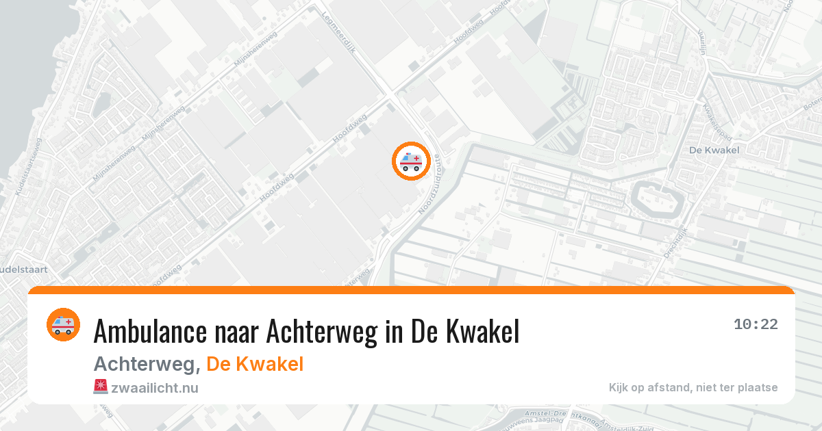 Ambulance naar Achterweg in De Kwakel — 10 jul 2026